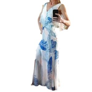 Reiss Long Dress With High Slits